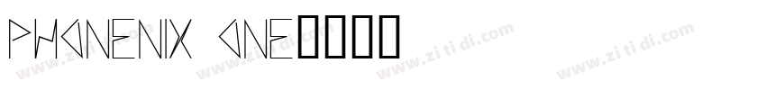 PHONENIX ONE字体转换